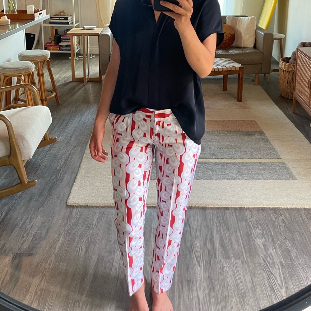 New w/o Tags. Diane Von Furstenberg Graphic Trousers